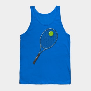 Tennis Racket and Ball Tank Top